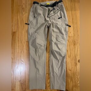 Outdoor Sports Tan Hiking Pants with Belt